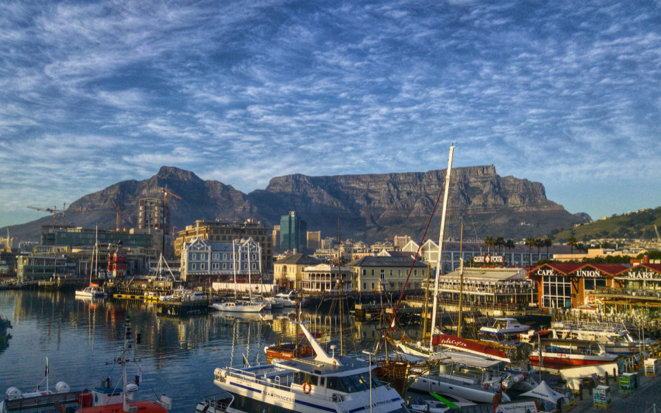 Fischerdorf in Südafrika