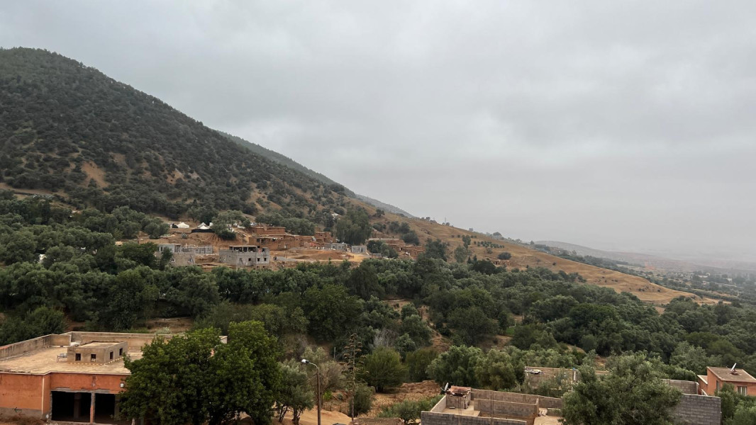 Berber Dorf im Atlasgebirge, Marokko